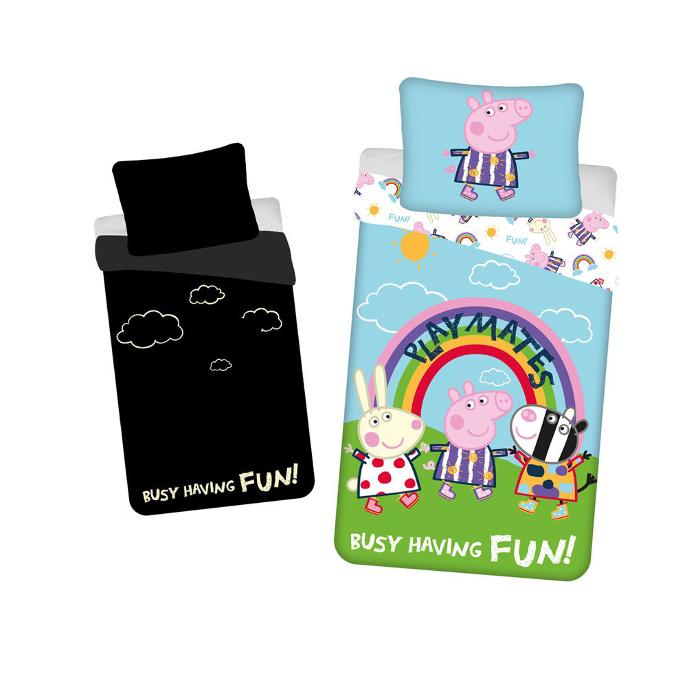 Peppa Pig posteljina koja svijetli u mraku