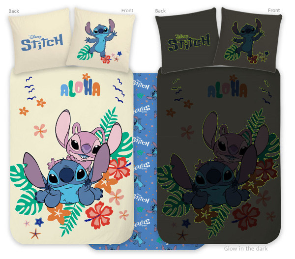 Lilo and Stitch Aloha mala posteljina (svijetli u mraku)