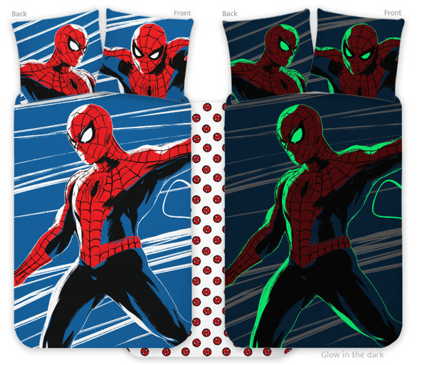 Spiderman mala dječja posteljina (svijetli u mraku)