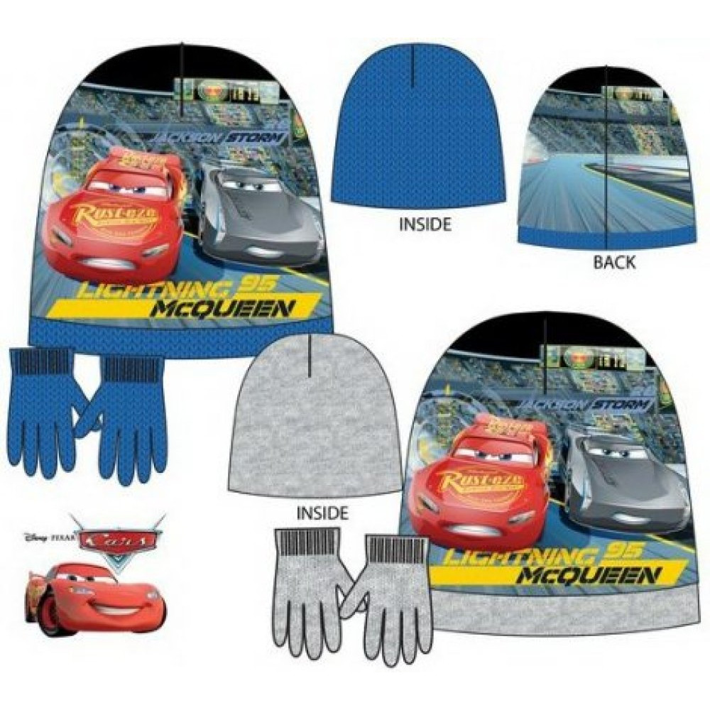 Cars kapa + rukavice set za djecu