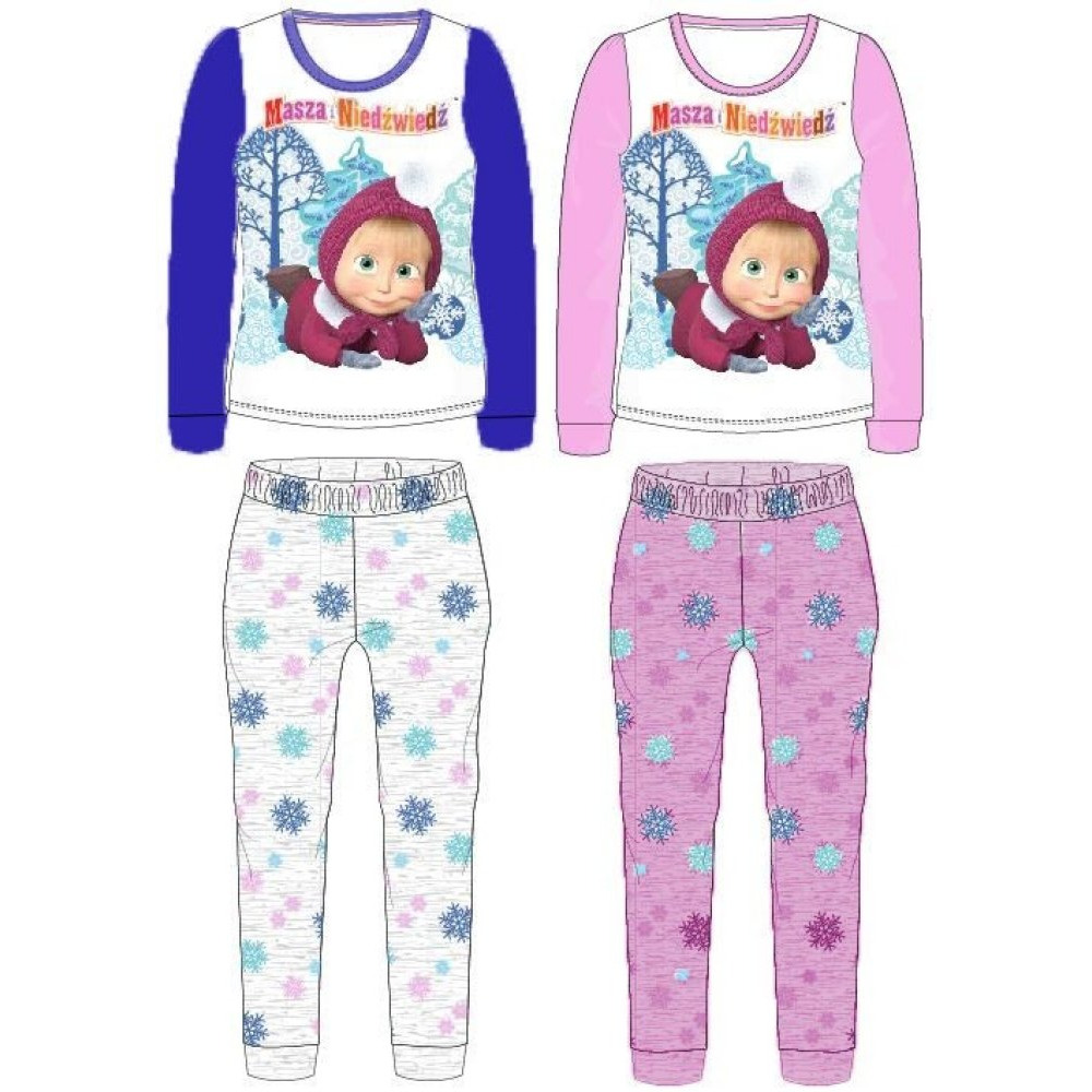 Masha and the bear duga pidžama